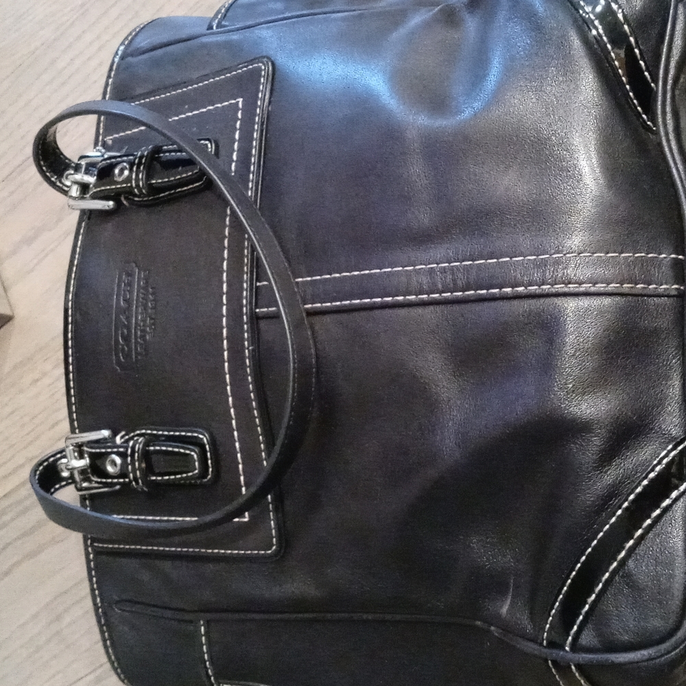 💝Coach Black leather purse Authentic - Picture 13 of 15